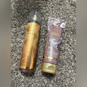Bath and Body Works lotion and spray